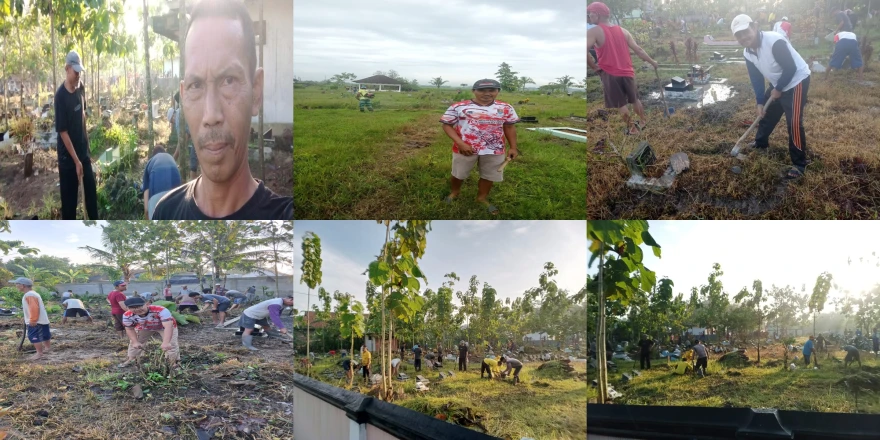 Sambut Bulan Ramadan, BPD Bersama Perangkat Desa dan Masyarakat Gelar Kerja Bakti Bersih Makam