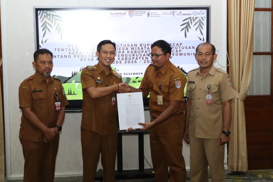 Desa Gentasari Terima SK Bupati tentang Penetapan Desa Wisata Kabupaten Cilacap